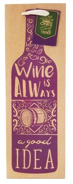 Prezentowa bottle bag 9007D 12x35x10cm p12, price for 1 pc