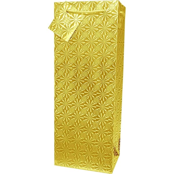 Unique Party Holographic Wine Bag Gold One Size