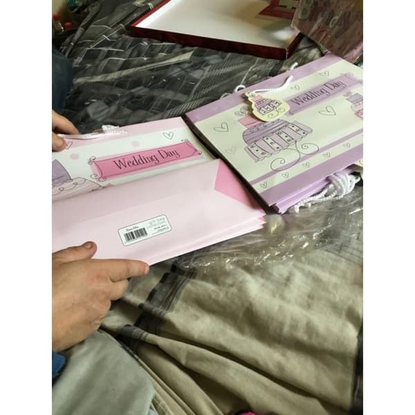 Unique Party Paper Congratulations Gift Bag Pink/Gold One Size