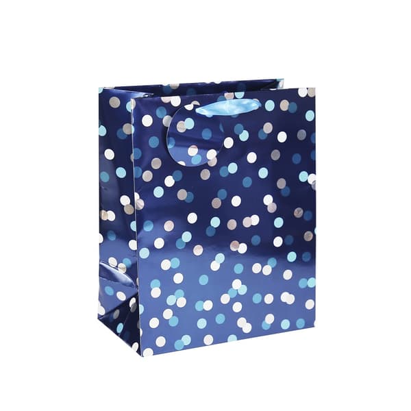 Eurowrap Fläckig presentpåse (6-pack) Blue/Pink L