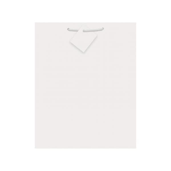 Glansig presentpåse White M