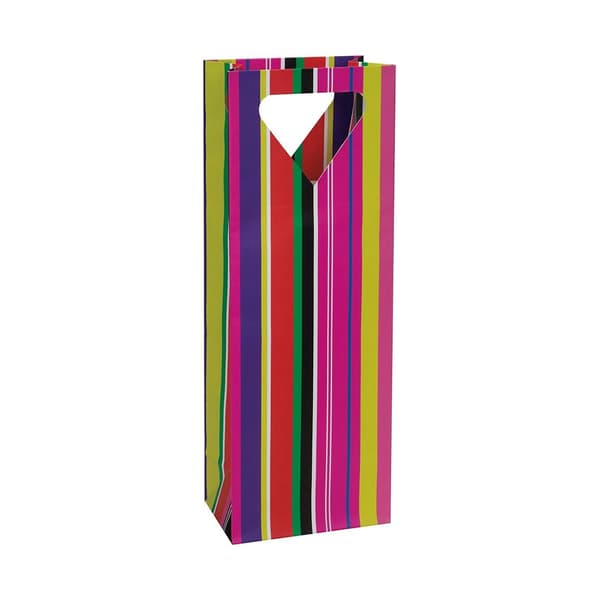 Unique Party Striped Wine Bag Multicoloured One Size