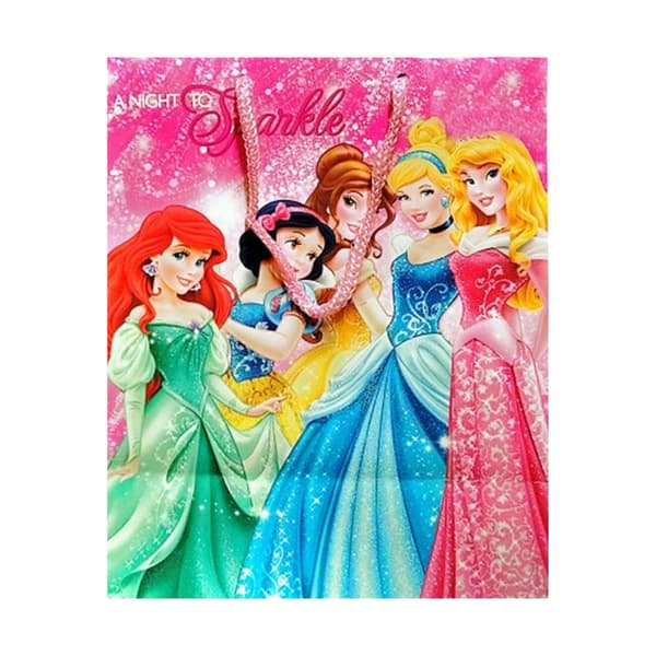Disney Princess En natt att glittra Presentpåse Pink/Blue/Yellow One Size