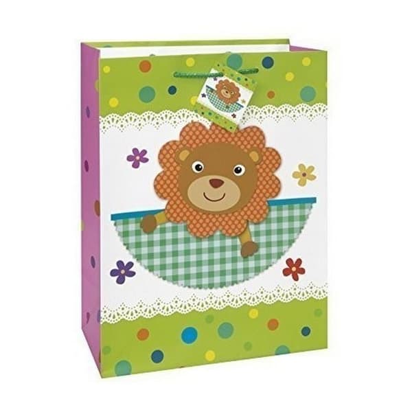 Unique Party Lion Baby Shower Gift Bag Multicoloured One Size