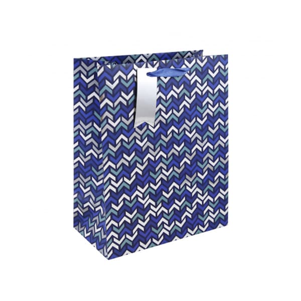Eurowrap Chevron Gift Bag (Pack Of 6)