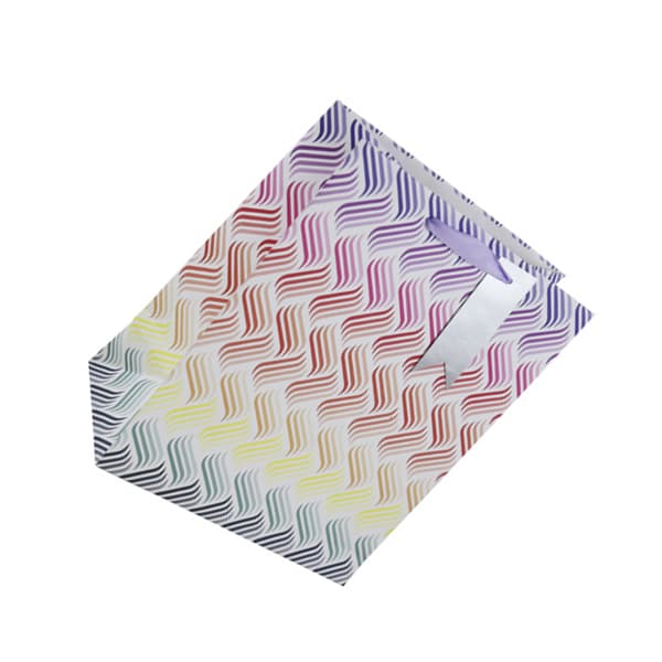 Eurowrap Wave Pattern Gift Bag (Pack of 6)