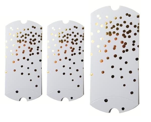 Golden Dots gaveæsker sæt med 3 MIX Happy Color 6739