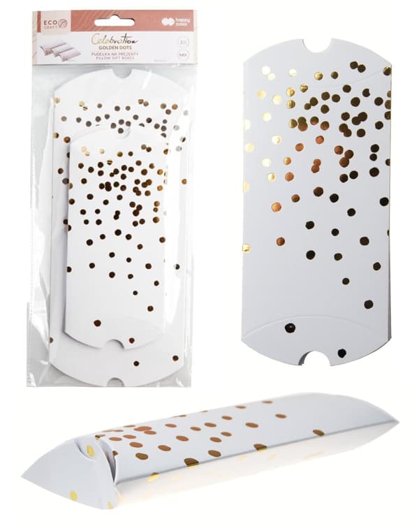Golden Dots gaveæsker sæt med 3 MIX Happy Color 6739