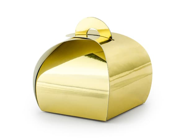 Askar, guld, 6x6x5,5 cm (1 kartong / 50 förpackningar) (1 förpackning / 10 st.)