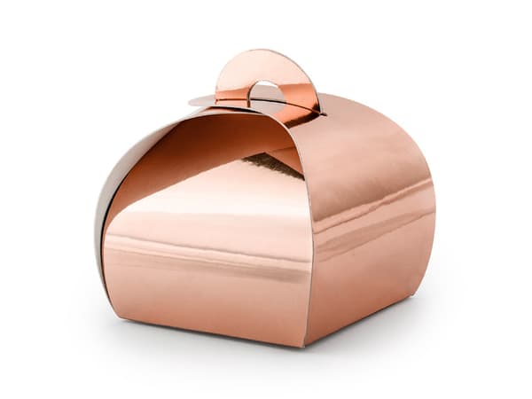 Askar, roséguld, 6x6x5,5 cm (1 ask / 50 förpackningar) (1 förpackning / 10 st.)