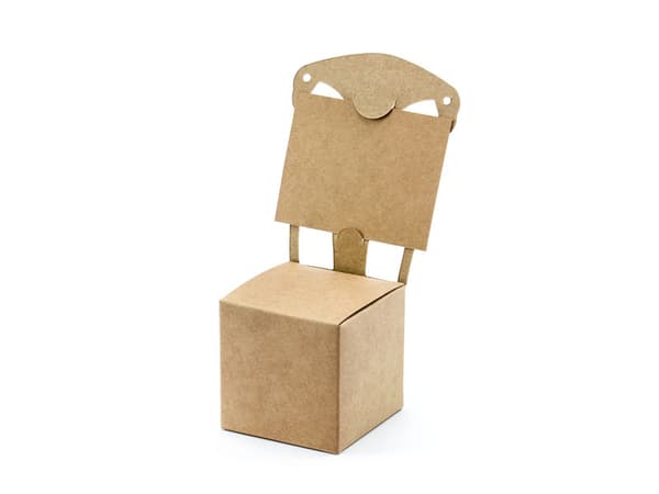 Højstolskasser, kraftpapir, 5x5x5cm (1 karton / 50 pakker) (1 pakke / 10 stk.)