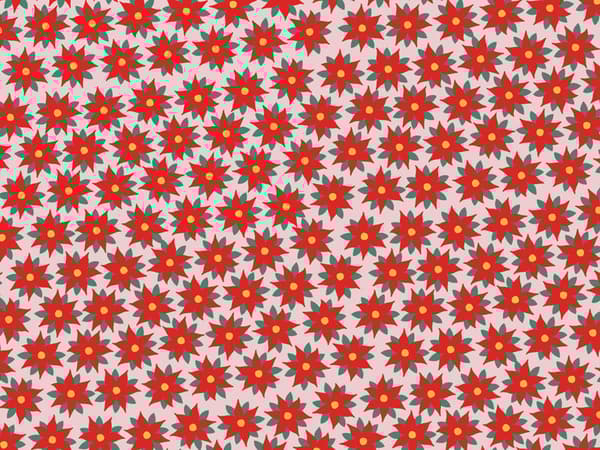 Gavepapir - Bethlehem-stjernen, 70x200 cm (1 æske / 50 stk.)
