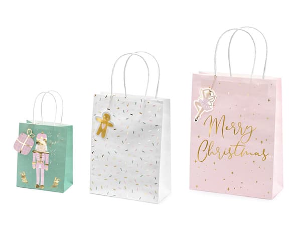 Julklappspåsar, blandade (1 förpackning / 3 st.)