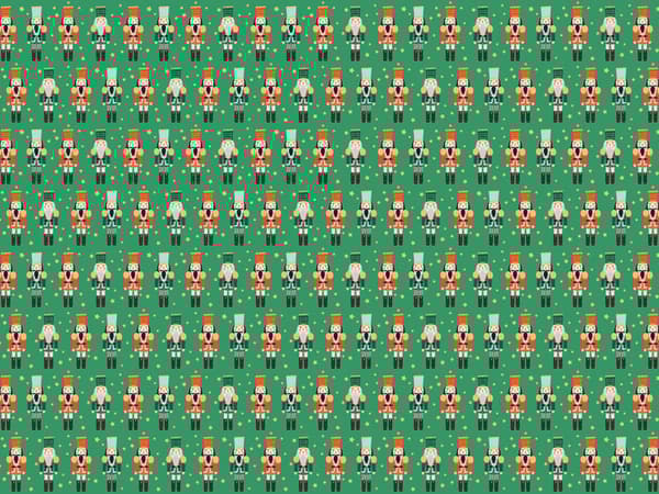 Gavepapir - Nøddeknækker, 70x200 cm (1 æske / 50 stk.)