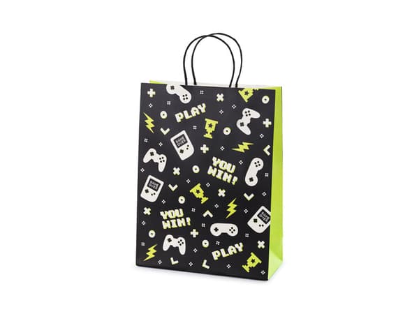 Gavepose med gamepads, 10x24x32 cm, blandet