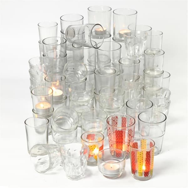 Ljusglas Storpack - 72 st - Höjd från 4,5 - 8,4 cm - 72 st