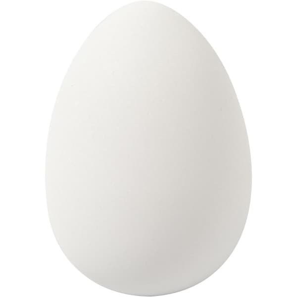 Plastägg - Höjd: 8 cm - Vit - 8 st
