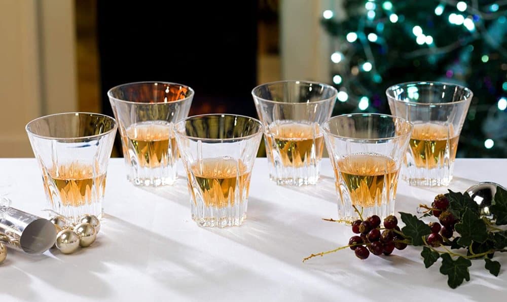 RCR Fluente Crystal Short Whisky Vattenglas, 310 ml, set med 6