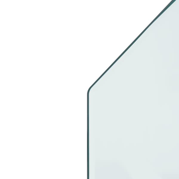vidaXL Takan lasilevy kuusikulmio 120x60 cm