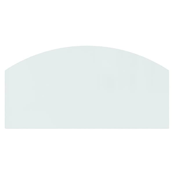 vidaXL Glasskiva för öppen spis 100x50 cm