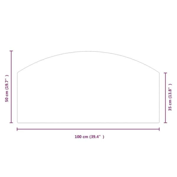 vidaXL Glasskiva för öppen spis 100x50 cm