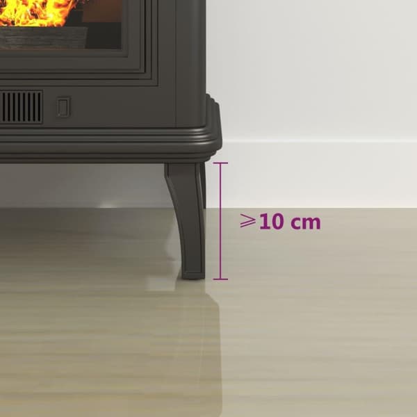 vidaXL Peis glassplate halvrund 1000x500 mm