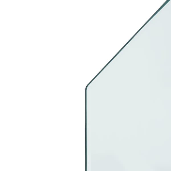 vidaXL Glassplate for peis sekskantet 100x50 cm