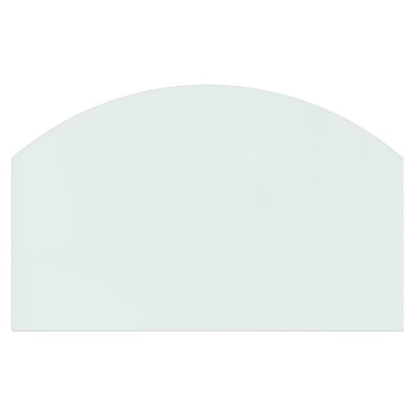 vidaXL Glasskiva för öppen spis 80x50 cm