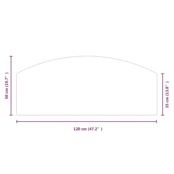 vidaXL Takan lasilevy 120x50 cm