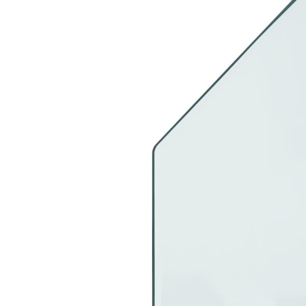 vidaXL Takan lasilevy kuusikulmio 80x60 cm