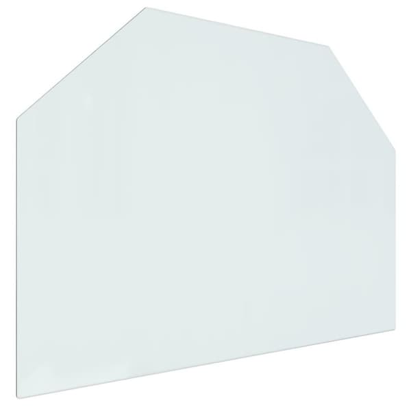 vidaXL Takan lasilevy kuusikulmio 80x60 cm