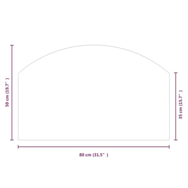 vidaXL Takan lasilevy 80x50 cm