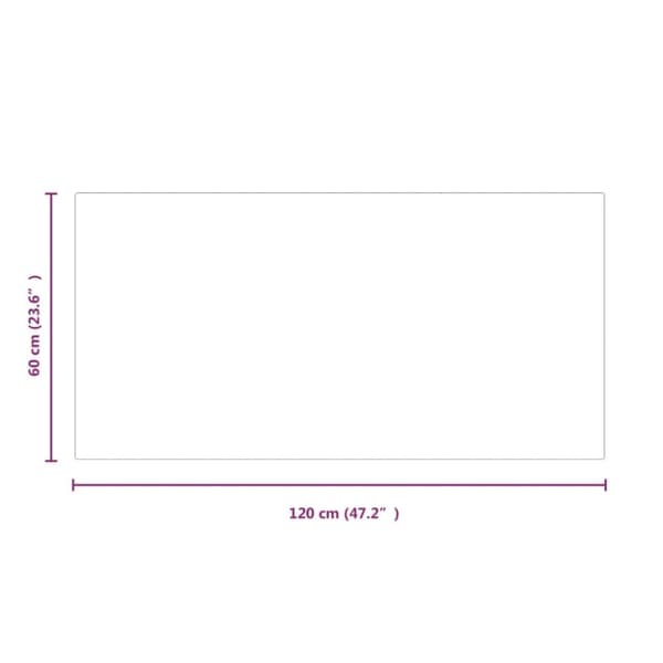 vidaXL Takan lasilevy suorakaide 120x60 cm