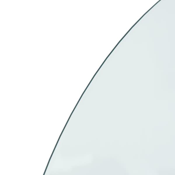 vidaXL Takan lasilevy puolipyöreä 1000x500 mm