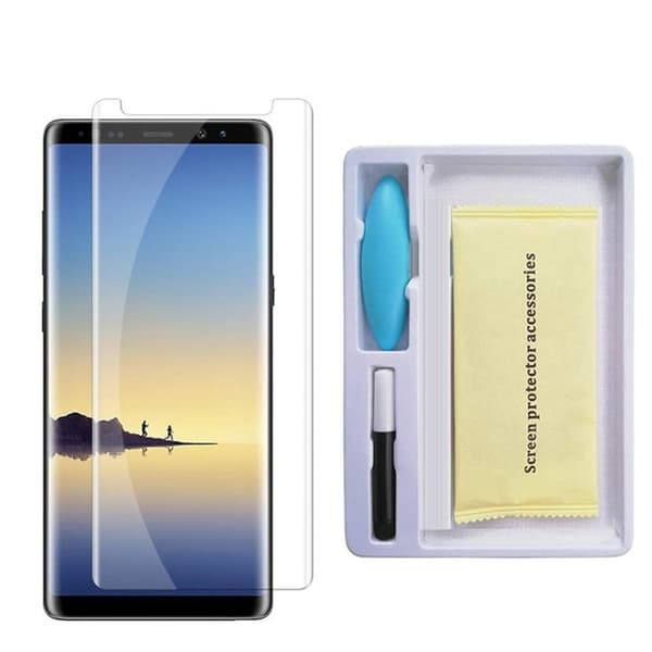 Mocco UV 9H Tempered Glass Full Cover + Eco Glue + Lamp For Huawei Mate 20 Transparent