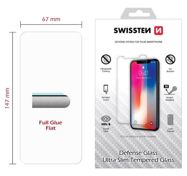 Swissten Ultra Slim Tempered Glass Premium 9H Screen Protector Huawei Nova 5T