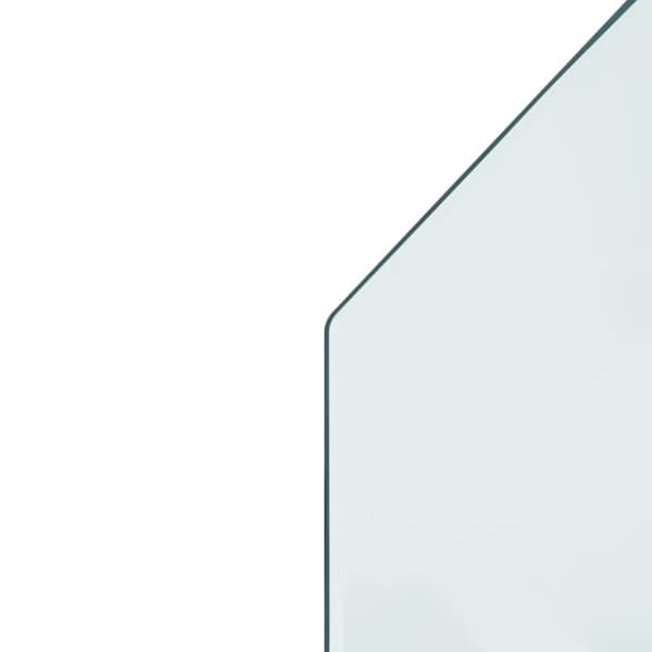 vidaXL Takan lasilevy kuusikulmio 80x50 cm -  Lasi