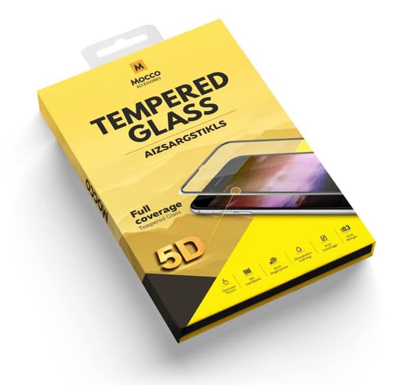 Mocco Full Glue 5D Signature Edition Tempered Glass Full Coverage with Frame Apple iPhone 11 Pro Max Black