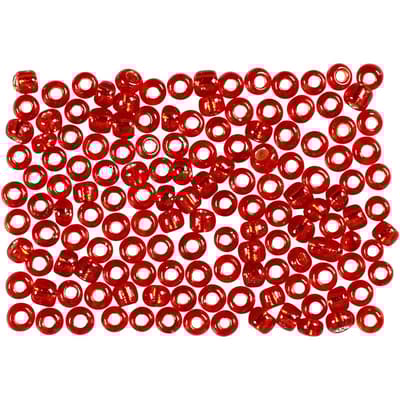 Seed Beads 3 mm - Röd Metallic - 25 gram