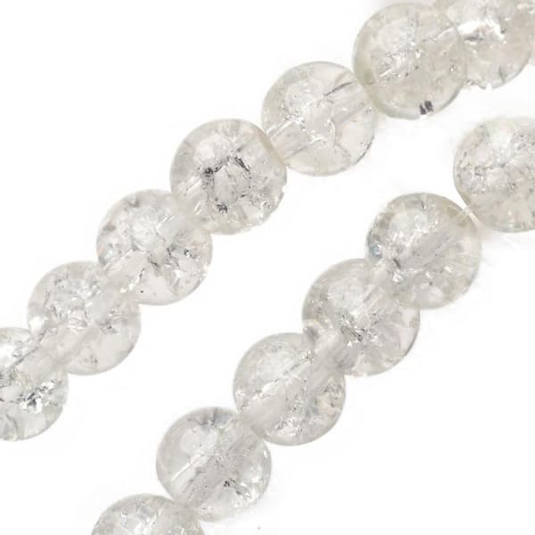6 mm glaspärlor clear klar 110 styck