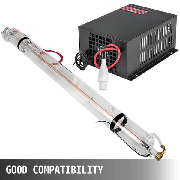 1230mm 80W TEMOO-läge CO2-glaslaserrör + 80W laserströmförsörjningssats