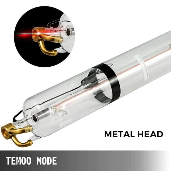 1230mm 80W TEMOO-läge CO2-glaslaserrör + 80W laserströmförsörjningssats
