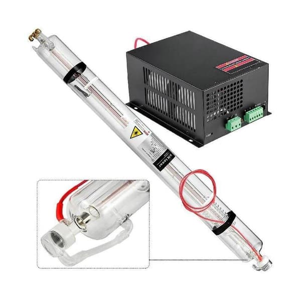 1230mm 80W TEMOO-läge CO2-glaslaserrör + 80W laserströmförsörjningssats