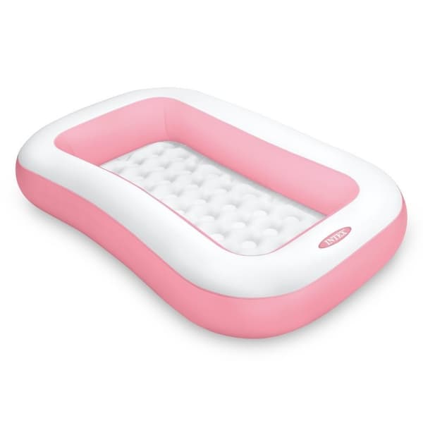 Intex 58423NP Wet Set Collection Rektangulær swimmingpool 166x100x25 cm Pink/Hvid