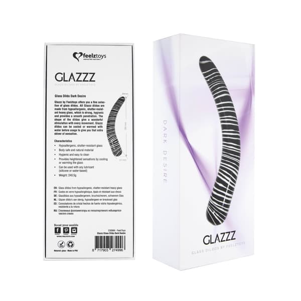 Feelztoys Glass Dildo Dark Desire