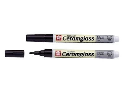 Porslinsmålningspenna Sakura Pen-Touch Ceramglass F 1,0 Svart