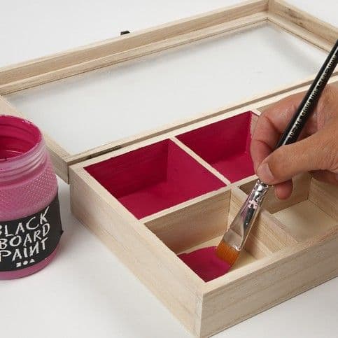Ask Med Glaslock 32x16 cm - Kejsarträ