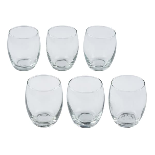 Runde drikkeglass i 6-pakning med et volum på 35 cl