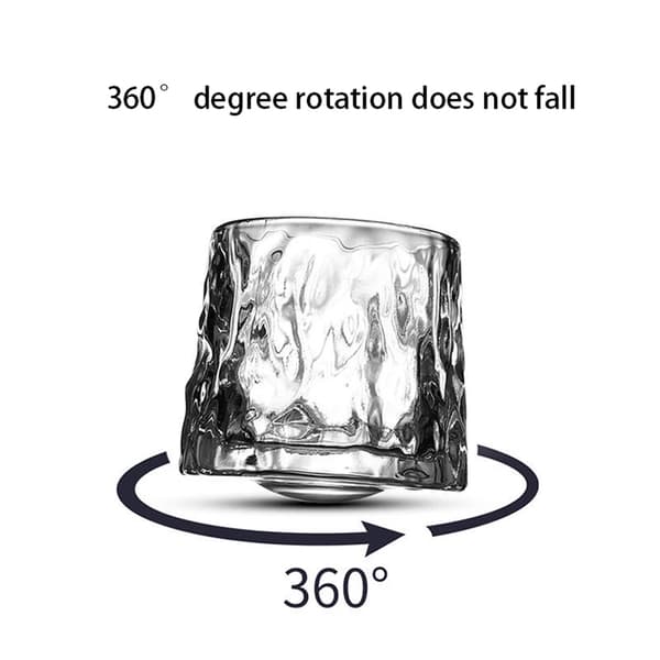 Roterende whiskyglass / tumblerglass 360 grader