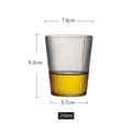Miniatyrbild 3 av 3: Räfflat dricksglas 250ml